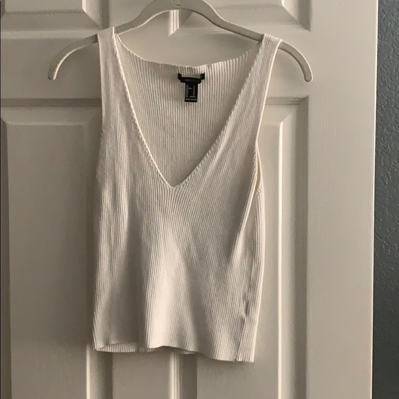 Forever 21 Tops - Forever 21 never worn white knit tank top